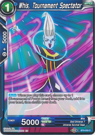 Whis, Tournament Spectator (BT9-033) [Universal Onslaught] Parallel Foil