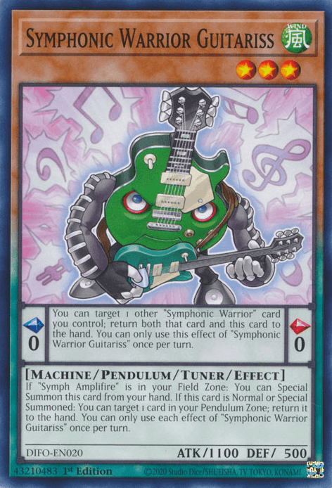 Symphonic Warrior Guitariss [DIFO-EN020] Common - Josh's Cards
