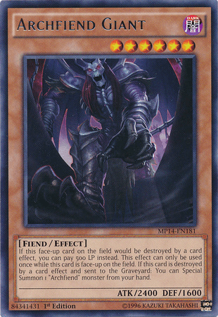 Archfiend Giant [MP14-EN181] Rare - Josh's Cards