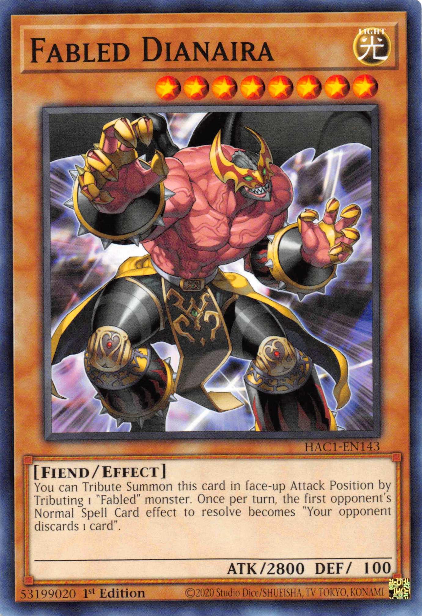 Fabled Dianaira [HAC1-EN143] Common - Josh's Cards