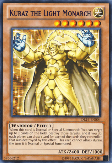 Kuraz the Light Monarch (Purple) [DL16-EN004] Rare - Josh's Cards