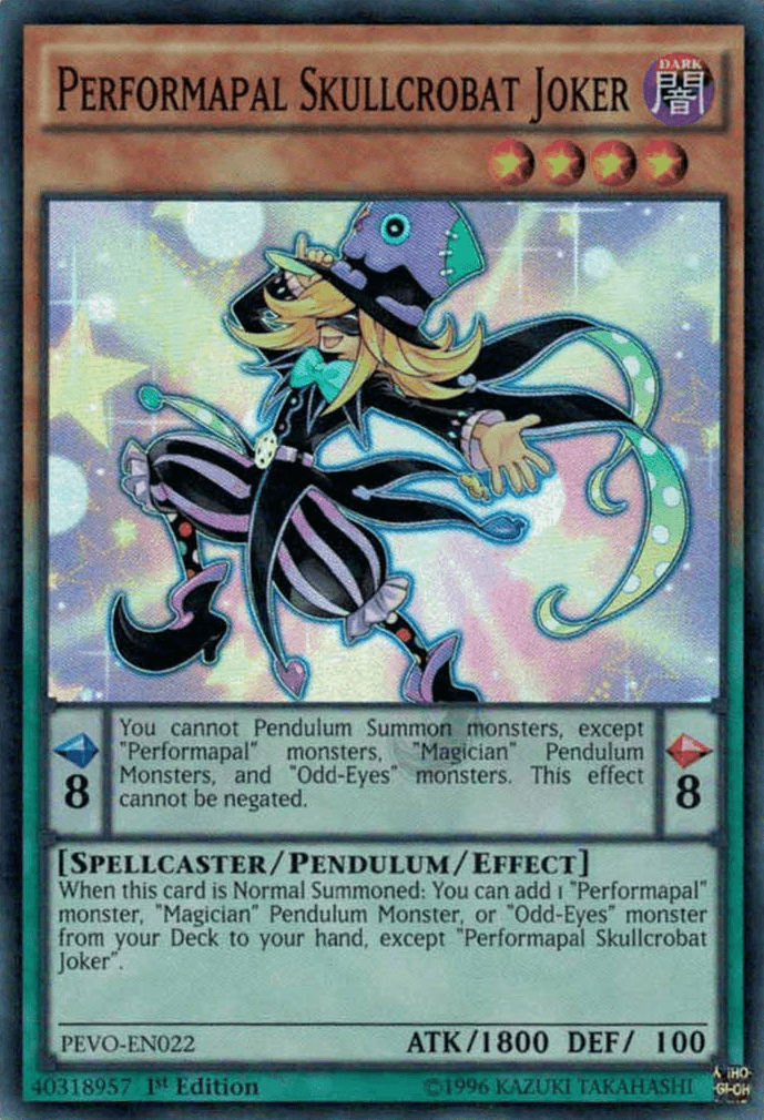 Performapal Skullcrobat Joker [PEVO-EN022] Super Rare - Josh's Cards