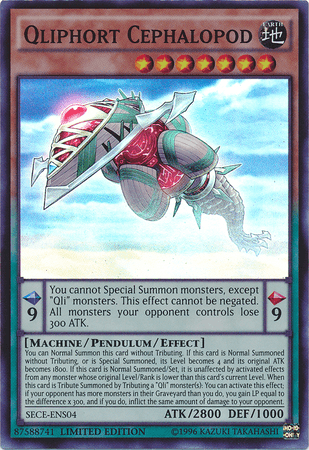 Qliphort Cephalopod [SECE-ENS04] Super Rare - Josh's Cards