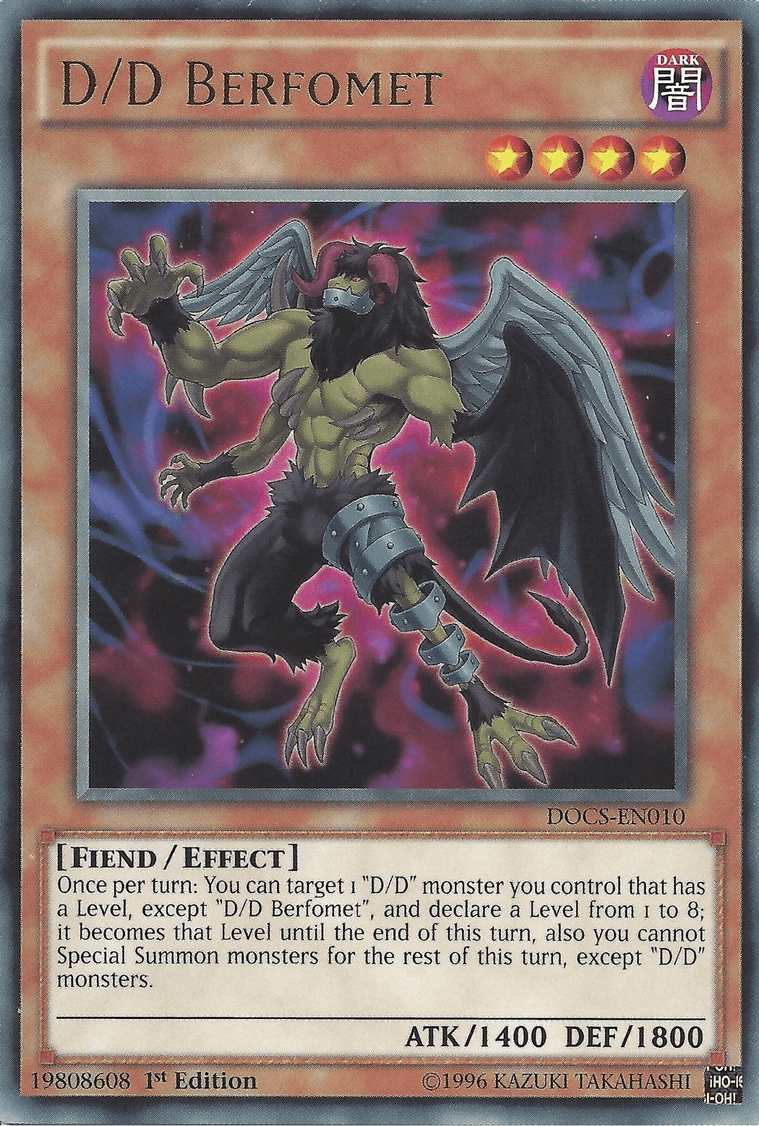 D/D Berfomet [DOCS-EN010] Rare - Josh's Cards