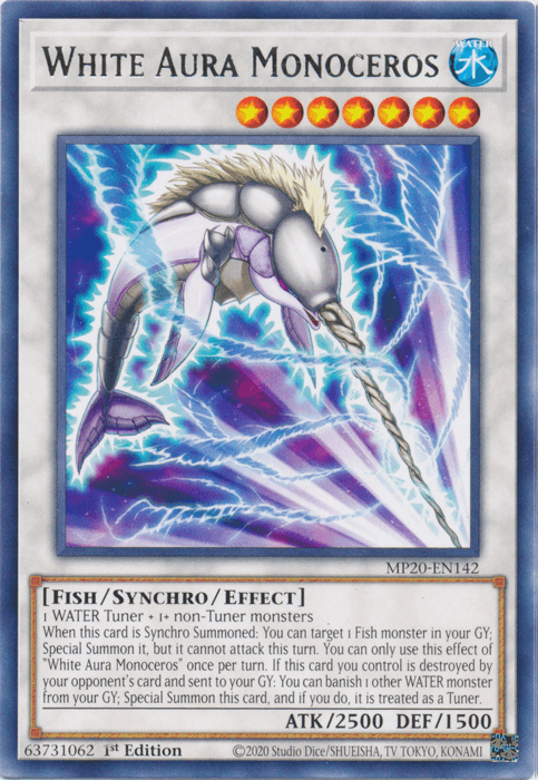 White Aura Monoceros [MP20-EN142] Rare - Josh's Cards
