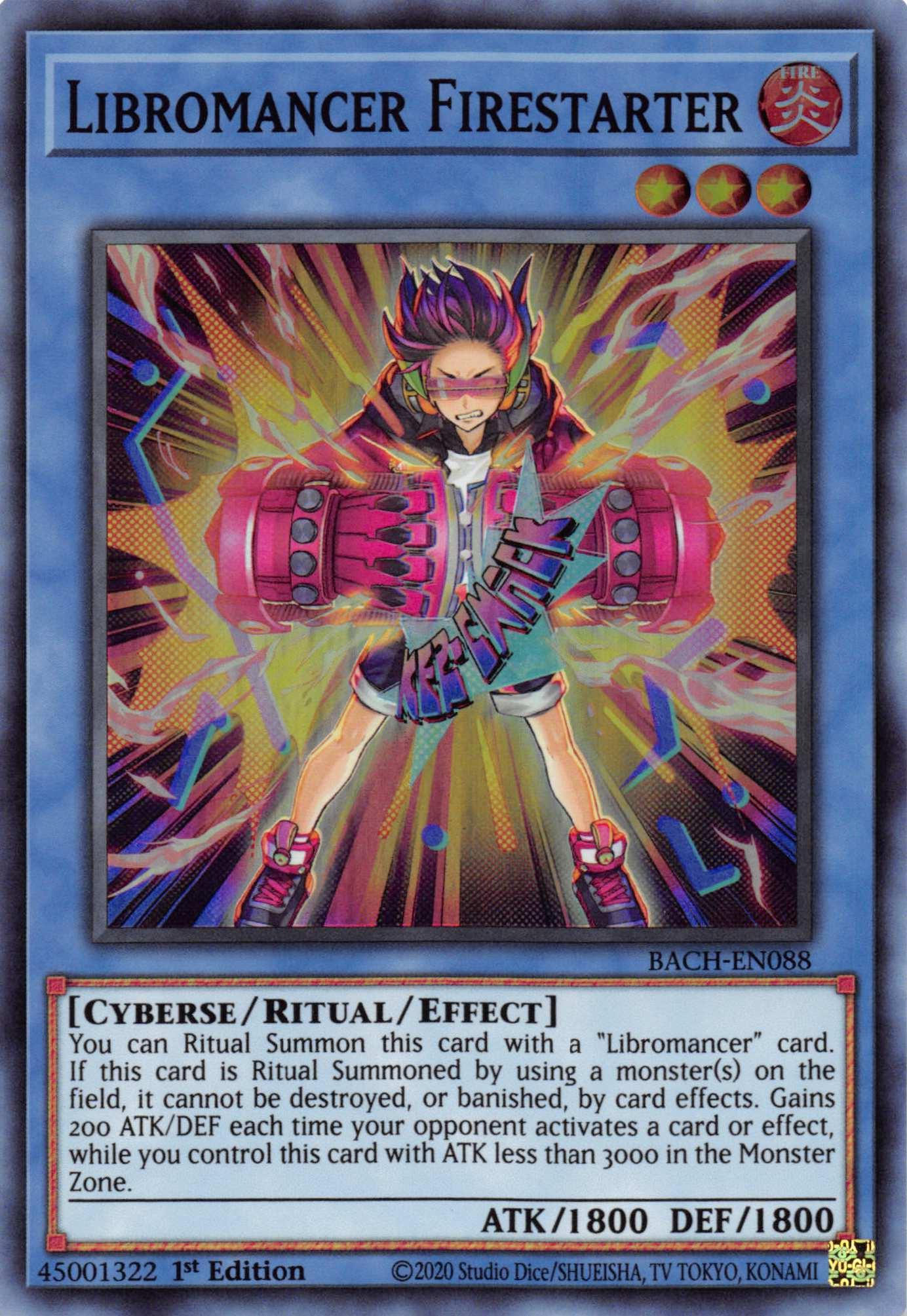 Libromancer Firestarter [BACH-EN088] Super Rare - Josh's Cards