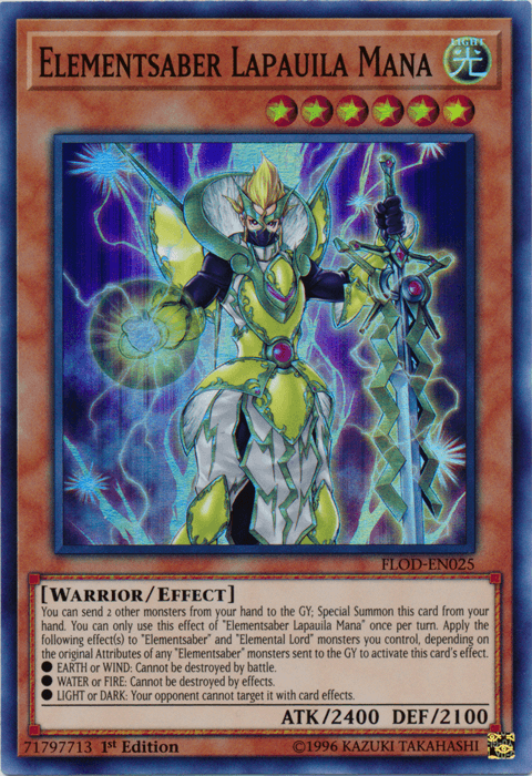 Elementsaber Lapauila Mana [FLOD-EN025] Super Rare - Josh's Cards