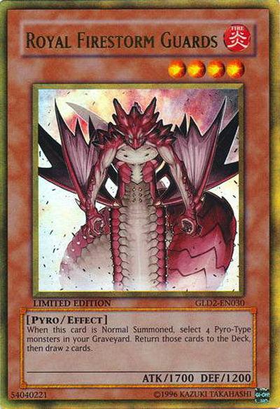 Royal Firestorm Guards [GLD2-EN030] Ultra Rare - Josh's Cards