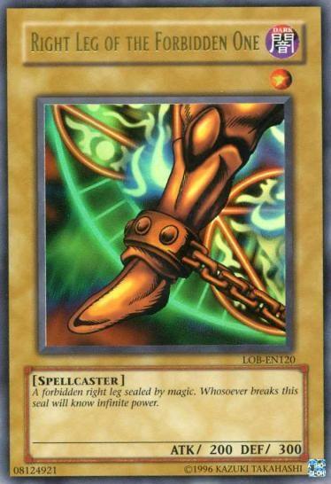 Right Leg of the Forbidden One [LOB-EN120] Ultra Rare - Josh's Cards