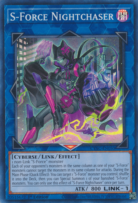 S-Force Nightchaser [CYAC-EN050] Super Rare - Josh's Cards