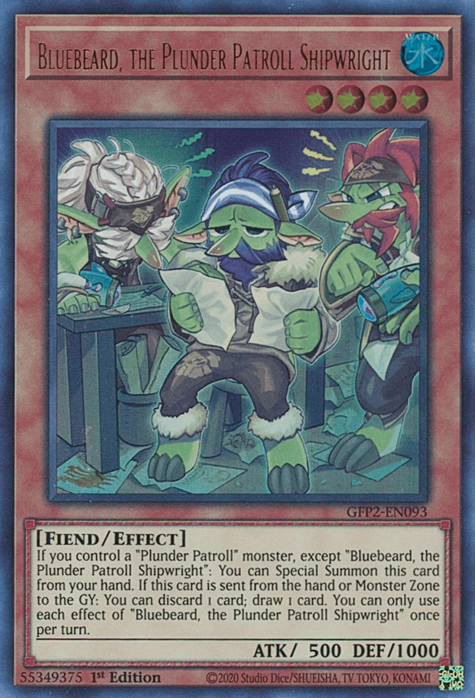 Bluebeard, the Plunder Patroll Shipwright [GFP2-EN093] Ultra Rare - Josh's Cards