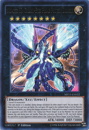 Number 62: Galaxy-Eyes Prime Photon Dragon [MP15-EN022] Ultra Rare - Josh's Cards