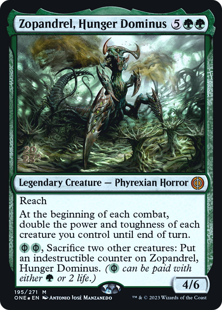 Zopandrel, Hunger Dominus (PRE-195S) - Phyrexia: All Will Be One Promos Foil