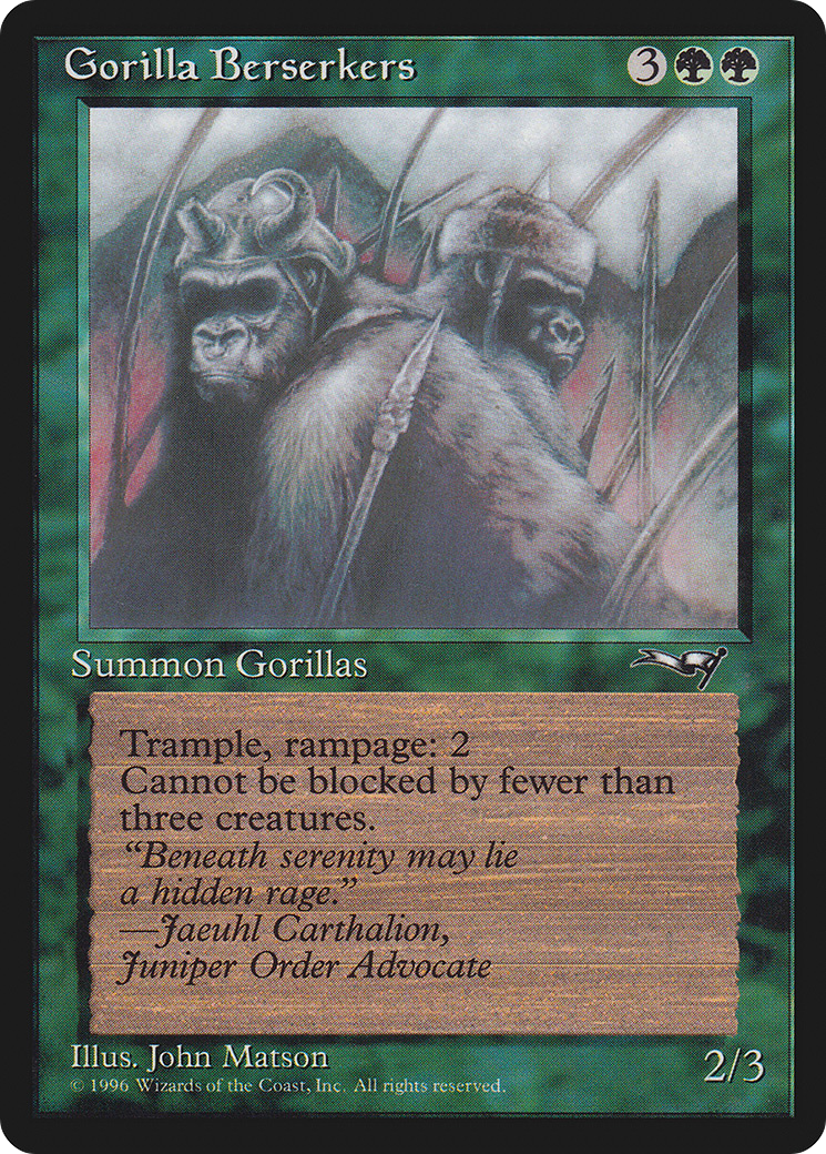 Gorilla Berserkers (ALL-076) - Alliances