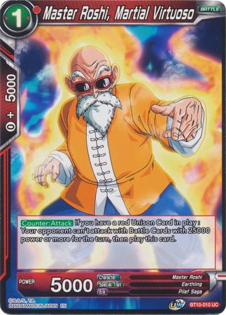 Master Roshi, Martial Virtuoso (BT10-010) [Rise of the Unison Warrior] Parallel Foil