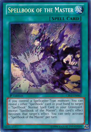 Spellbook of the Master [CBLZ-EN062] Secret Rare - Josh's Cards