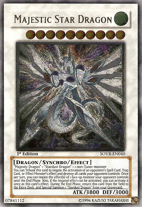 Majestic Star Dragon [SOVR-EN040] Ultimate Rare - Josh's Cards