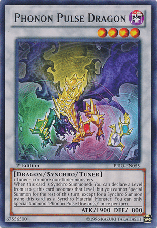 Phonon Pulse Dragon [PRIO-EN055] Rare - Josh's Cards