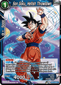 Son Goku, Hellish Throwdown (Common) (BT13-056) [Supreme Rivalry] Parallel Foil