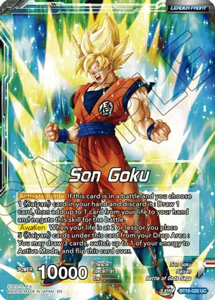Son Goku // SSG Son Goku, Crimson Warrior (BT16-020) [Realm of the Gods] Parallel Foil