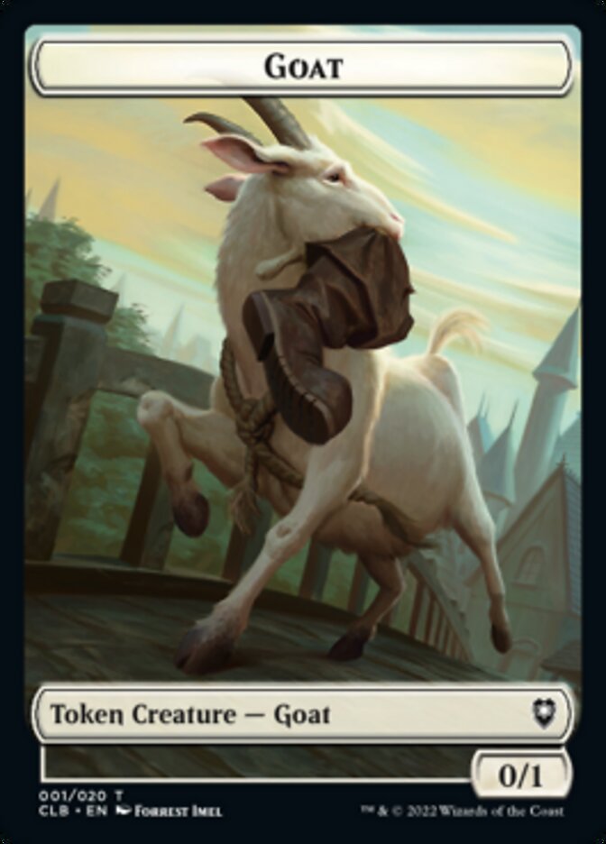 Treasure // Goat Double-Sided Token [Commander Legends: Battle for Baldur's Gate Tokens] Foil