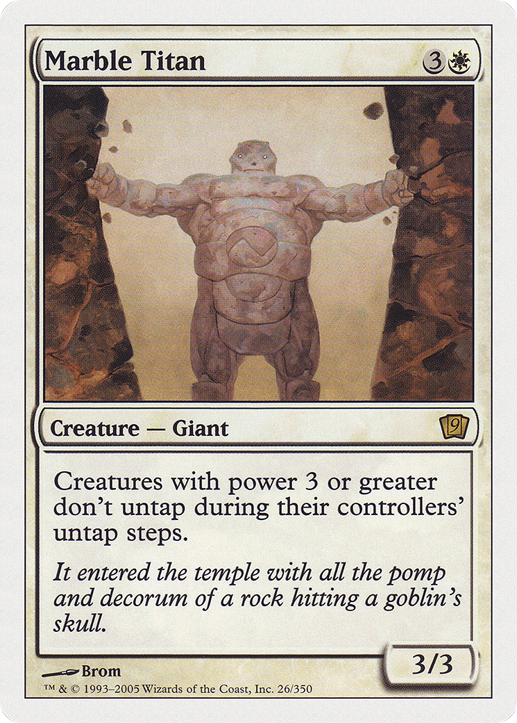 Marble Titan [Ninth Edition] Foil