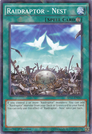 Raidraptor - Nest [SP15-EN045] Shatterfoil Rare - Josh's Cards