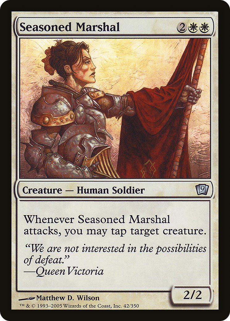 Seasoned Marshal [Ninth Edition] Foil