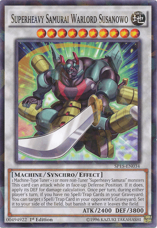 Superheavy Samurai Warlord Susanowo [SP15-EN034] Shatterfoil Rare - Josh's Cards