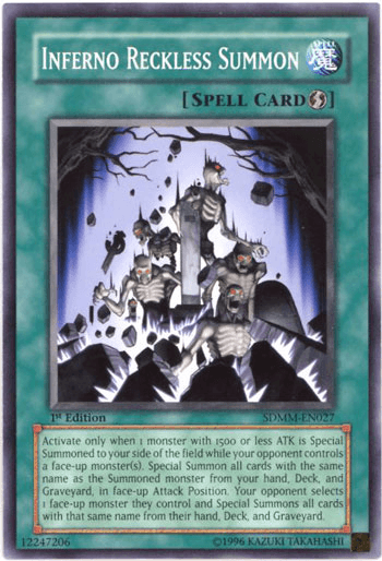 Inferno Reckless Summon [SDMM-EN027] Common - Josh's Cards
