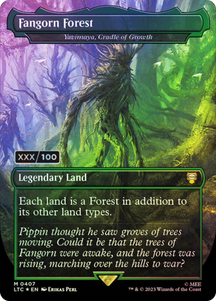 Yavimaya, Cradle of Growth (LTC-407) - Tales of Middle-earth Commander / Fangorn Forest (Borderless) Foil
