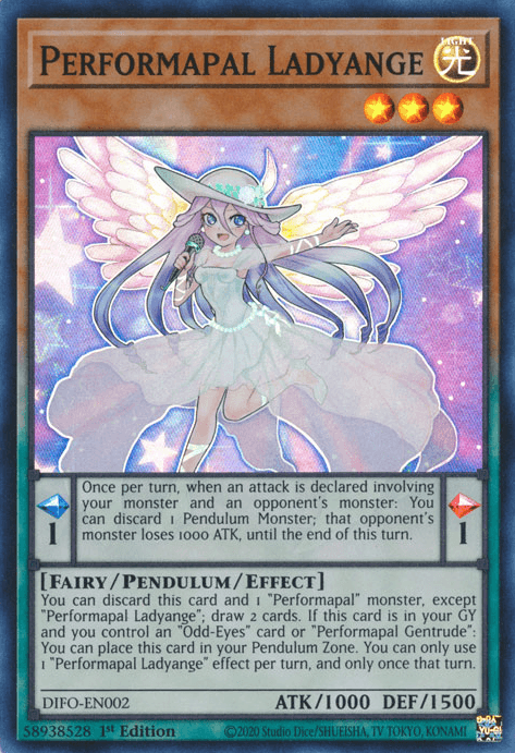 Performapal Ladyange [DIFO-EN002] Super Rare - Josh's Cards