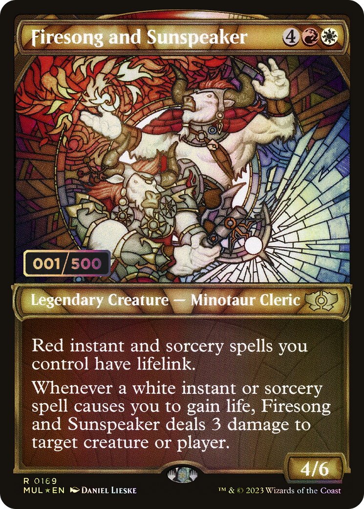 Firesong and Sunspeaker (MUL-169) - Multiverse Legends: (Showcase) Foil