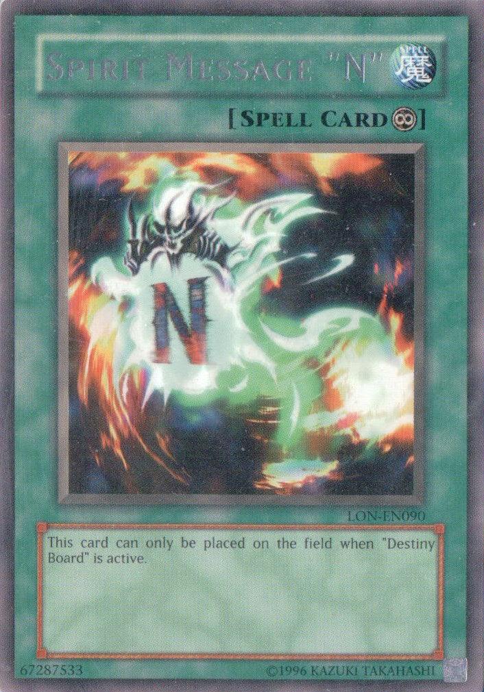 Spirit Message "N" [LON-EN090] Rare - Josh's Cards