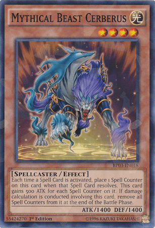 Mythical Beast Cerberus [BP03-EN018] Shatterfoil Rare - Josh's Cards