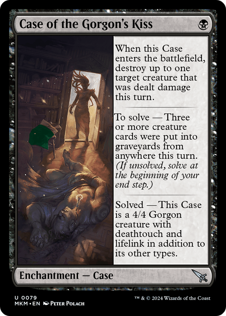 Case of the Gorgon's Kiss (Green) [Murders at Karlov Manor] - Josh's Cards