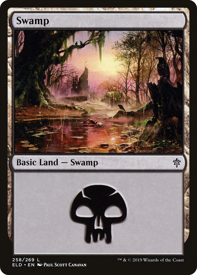 Swamp (ELD-258) - Throne of Eldraine Foil