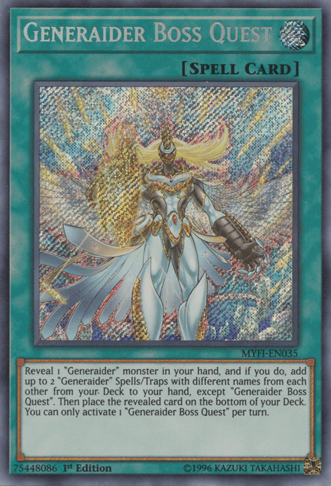 Generaider Boss Quest [MYFI-EN035] Secret Rare - Josh's Cards