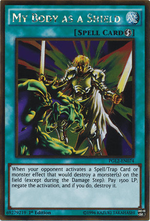 My Body as a Shield [PGL2-EN074] Gold Rare - Josh's Cards