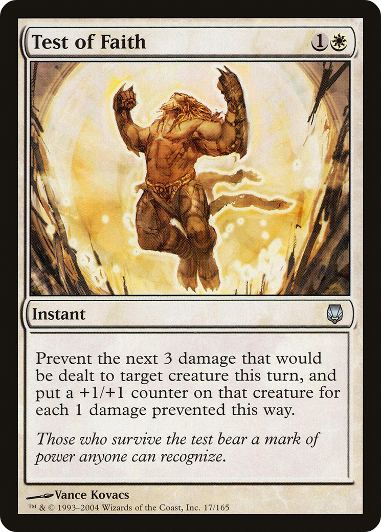 Test of Faith (DST-017) - Darksteel Foil