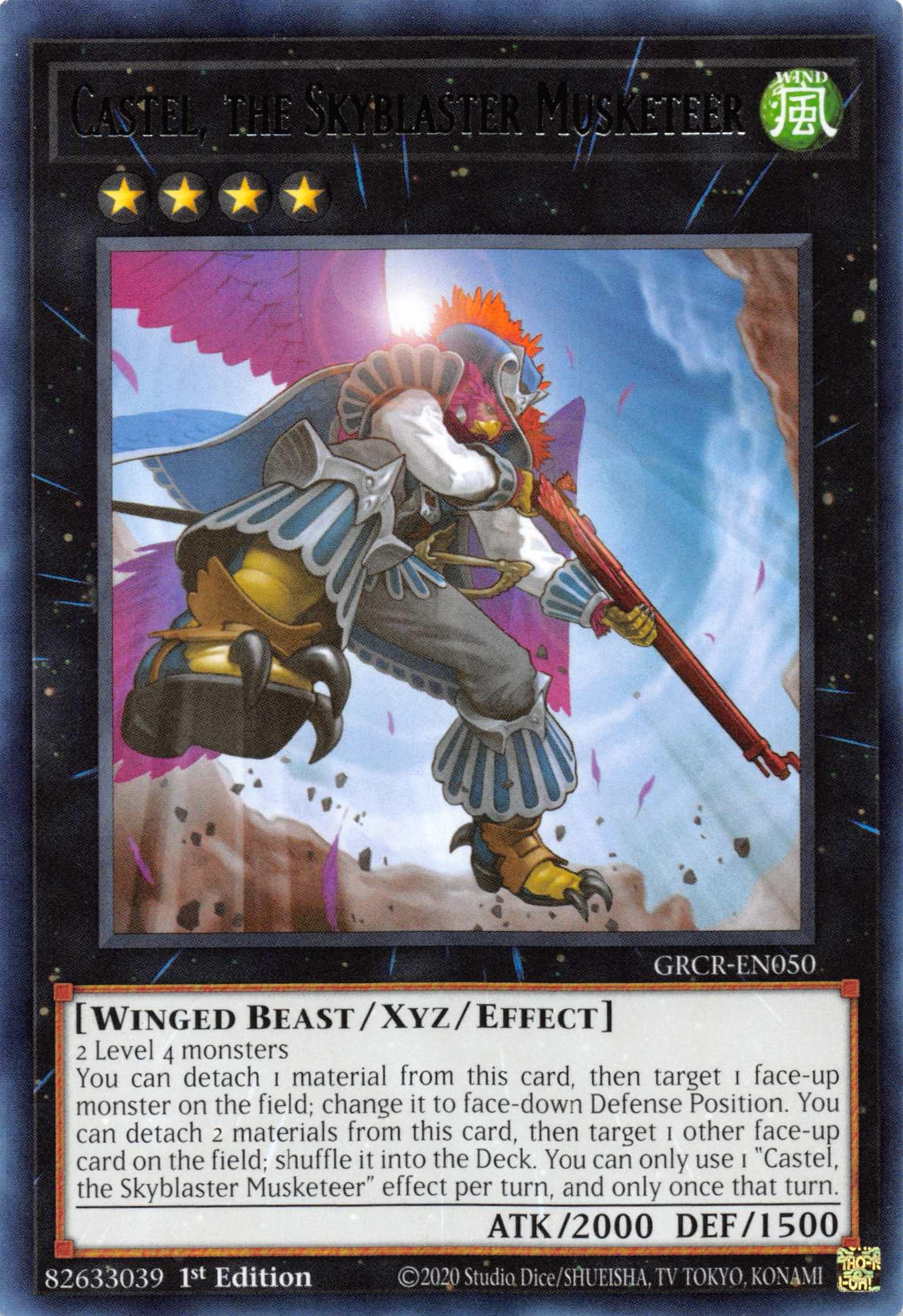 Castel, the Skyblaster Musketeer [GRCR-EN050] Rare - Josh's Cards