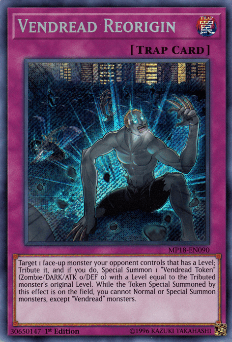 Vendread Reorigin [MP18-EN090] Secret Rare - Josh's Cards