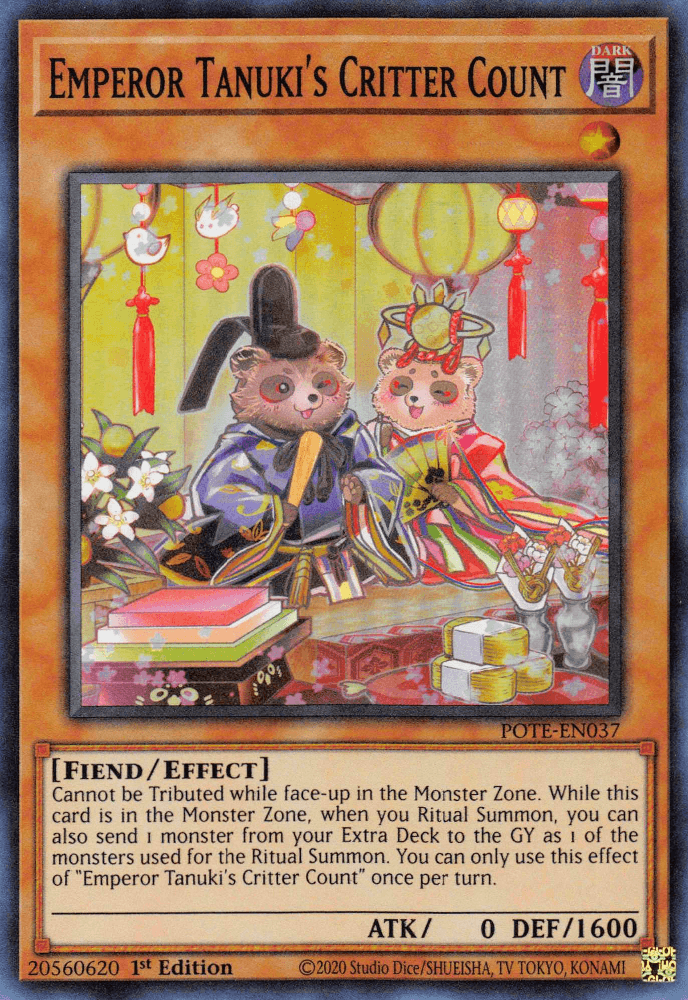 Emperor Tanuki's Critter Count [POTE-EN037] Super Rare - Josh's Cards