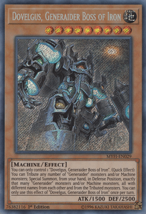 Dovelgus, Generaider Boss of Iron [MYFI-EN029] Secret Rare - Josh's Cards