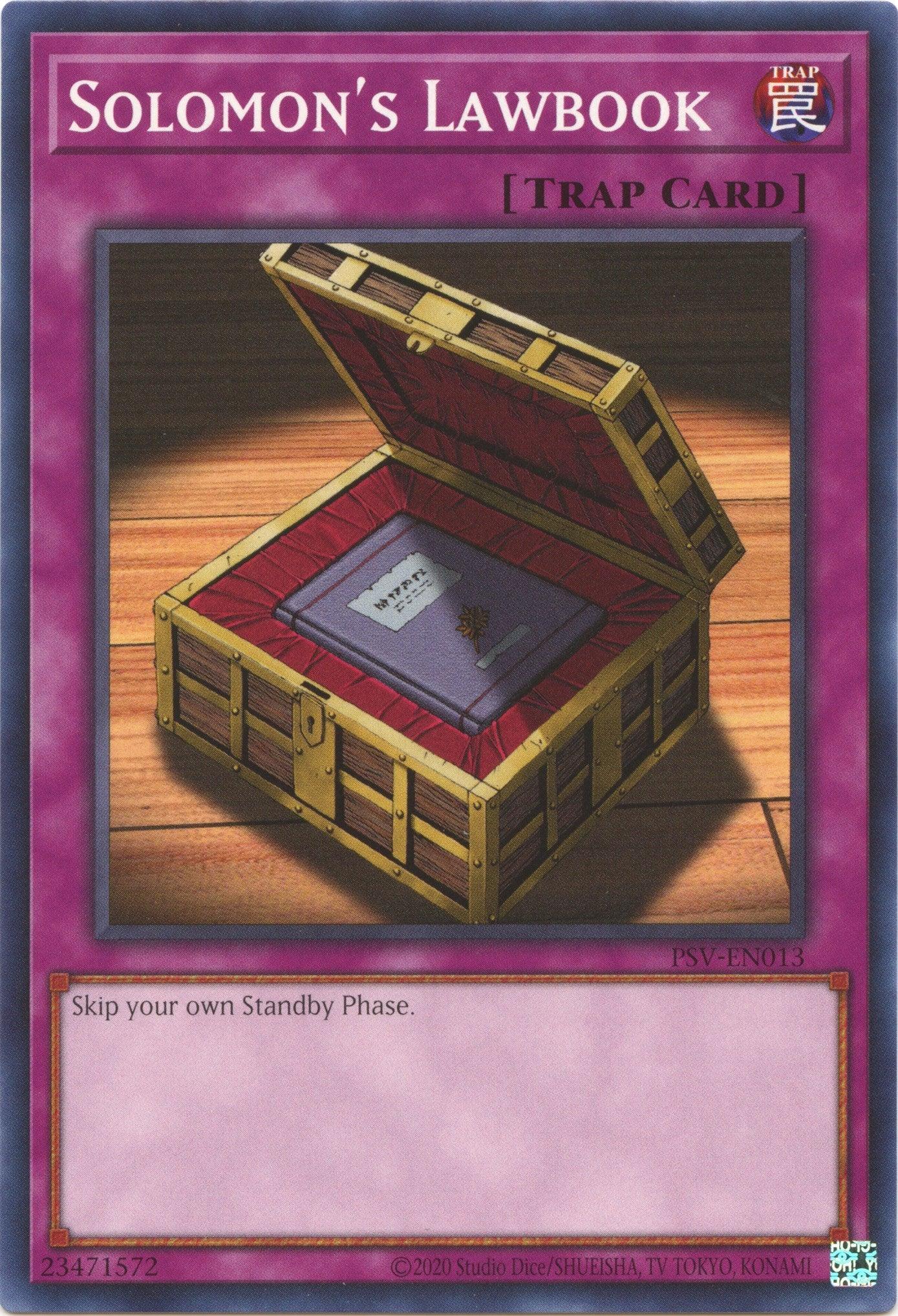 Solomon's Lawbook (25th Anniversary) [PSV-EN013] Common - Josh's Cards
