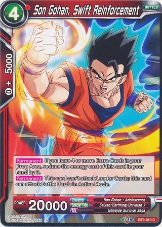 Son Gohan, Swift Reinforcement (BT9-010) [Universal Onslaught] Parallel Foil