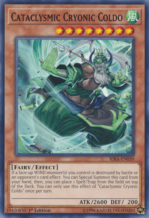 Cataclysmic Cryonic Coldo [RIRA-EN030] Common - Josh's Cards
