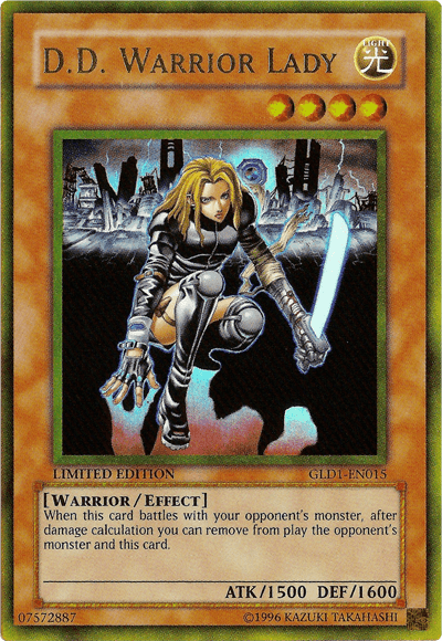 D.D. Warrior Lady [GLD1-EN015] Gold Rare - Josh's Cards