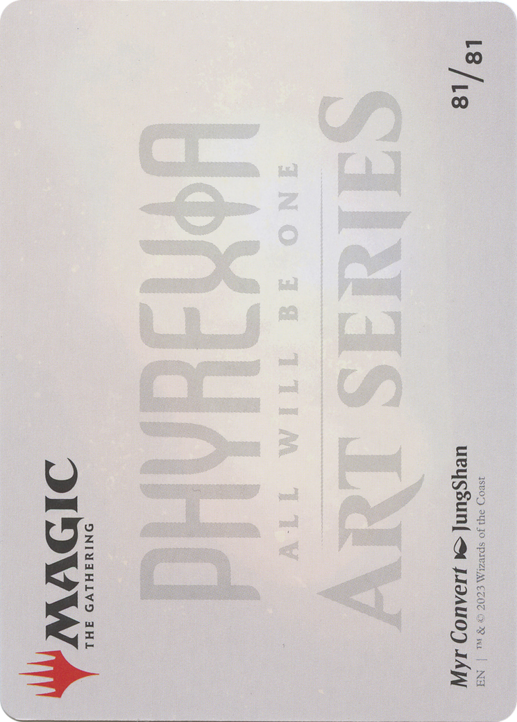 Myr Convert // Myr Convert (AONE-081) - Phyrexia: All Will Be One Art Series (Borderless)
