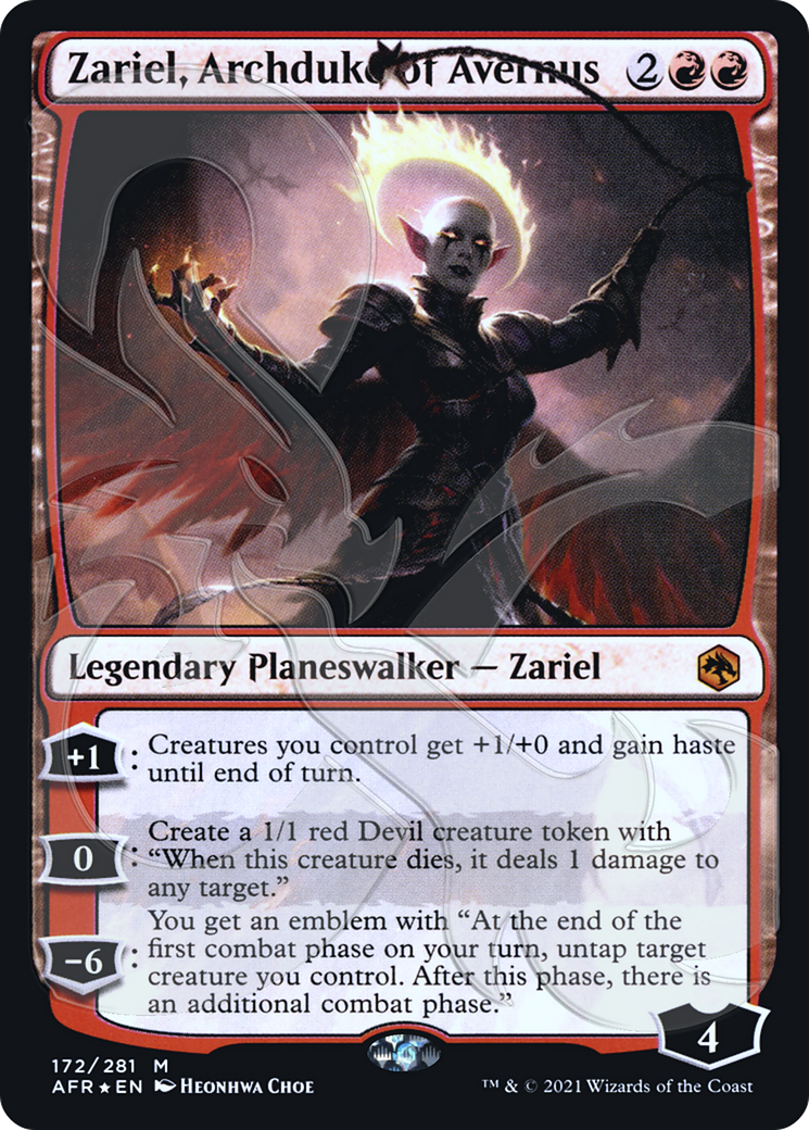 Zariel, Archduke of Avernus (AFR&-172A) - Adventures in the Forgotten Realms Promos Foil